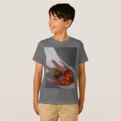 Korte Amber Grey Kind basishoes T-shirt (Voorkant volledig)