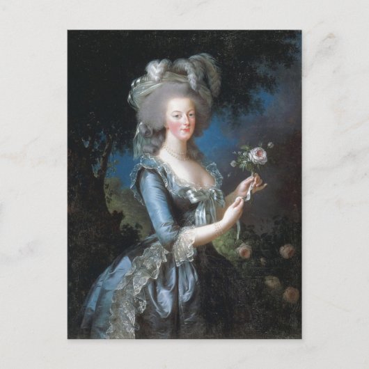 Korte beschrijving Koningin Marie Antoinette van F Briefkaart (Voorkant)