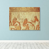 Korte beschrijving van het bereiden en bakken van  canvas afdruk (Insitu (Houten vloer))