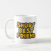 Korte beste vriend, grappige vrienden, Besties BFF Koffiemok (Links)