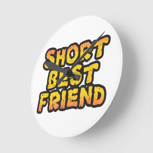 Korte beste vriend, grappige vrienden, Besties BFF Ronde Klok (Hoek)
