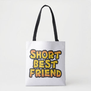 Korte beste vriend, grappige vrienden, Besties BFF Tote Bag