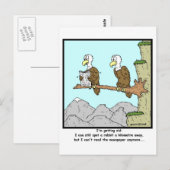 Korte blik: Eagle Cartoon Briefkaart (Voorkant / Achterkant)