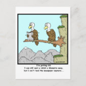 Korte blik: Eagle Cartoon Briefkaart (Voorkant)
