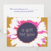 Korte bonenbloem (Voorkant / Achterkant)