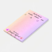 Korte brief van mama - Botanische plaknotitie Post-it® Notes (Schuin)