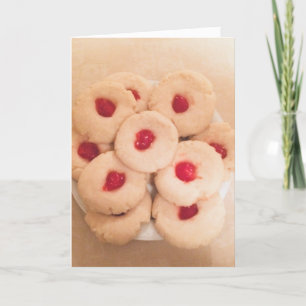 Korte broodkoek  feestdagen kaart