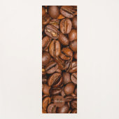 Korte bruine koffiebonen Monogram Yogamat (Voorkant)