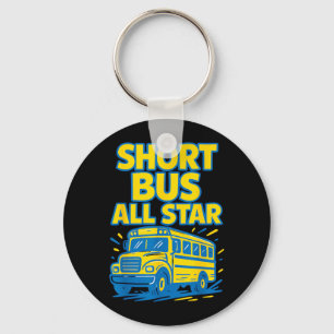 Korte Bus Ster Downsyndroom Bewustzijnsdag Kindere Sleutelhanger
