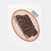 Korte cartoon illustratie fleece deken (Voorkant)