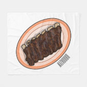 Korte cartoon illustratie fleece deken (Voorkant (Horizontaal))