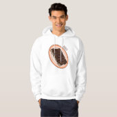 Korte cartoon illustratie hoodie (Voorkant volledig)