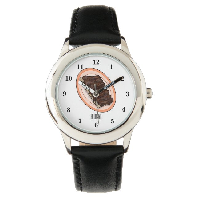 Korte cartoon illustratie horloge (Voorkant)