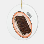 Korte cartoon illustratie keramisch ornament (Links)