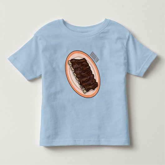 Korte cartoon illustratie kinder shirts (Voorkant)