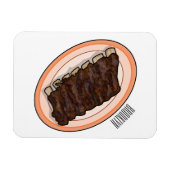 Korte cartoon illustratie magneet (Horizontaal)