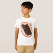 Korte cartoon illustratie t-shirt (Voorkant volledig)