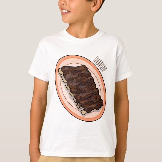 Korte cartoon illustratie t-shirt (Voorkant)