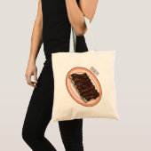 Korte cartoon illustratie tote bag (Voorkant (product))