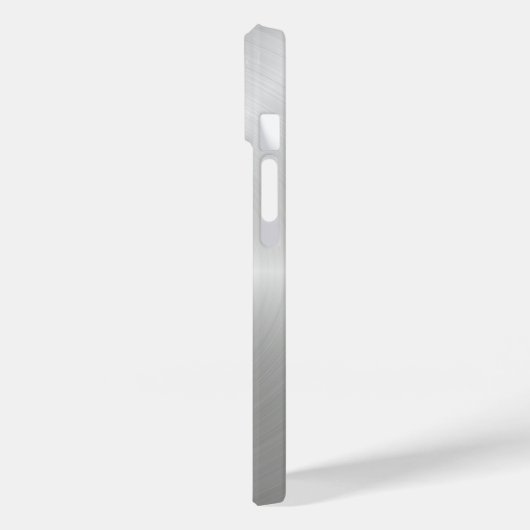 Korte cirkelvormige metalen textuur Case-Mate iPhone case (Achterkant / Links)