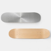 Korte cirkelvormige metalen textuur skateboard (Horizontaal)