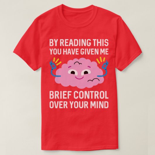 Korte controle over je gedachten t-shirt (Design voorkant)