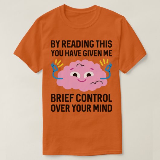 Korte controle over je geest 1 t-shirt (Design voorkant)