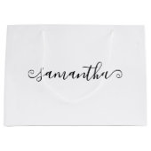 Korte Curly Swash Handtekening Naam Groot Cadeauzakje (Voorkant)