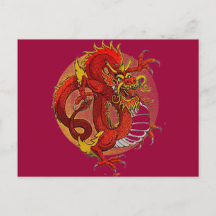 KORTE DESIGN! — DRAGON ART BRIEFKAART
