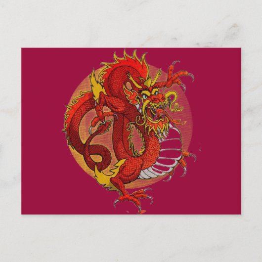 KORTE DESIGN! — DRAGON ART BRIEFKAART (Voorkant)