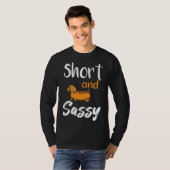 Korte en sassy dachshund-dieren houden van worst t-shirt (Voorkant volledig)