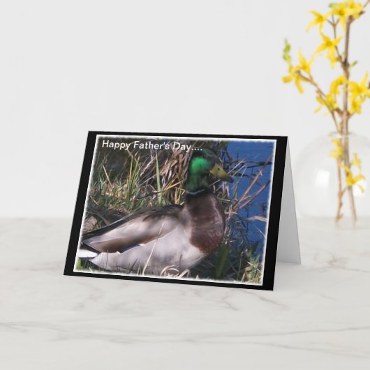 Korte en zoete Vaderdag groet of notitiekaart (Gele Bloem)