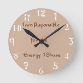 Korte energiebesparende omstandigheden ronde klok