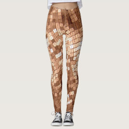 Korte FAUX met reservekoper Verkleurde reeksen bek Leggings