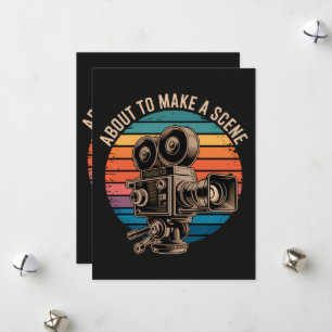 Korte Film Schrijver Film Maker Feestdagenkaart