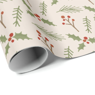 Korte flesjes met flesvormige botanische bessen cadeaupapier