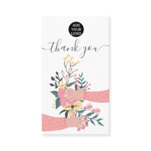 Korte florale wapenschilfers illustratie bedankt