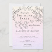 Korte foto's van Dainty Floral op de 18e verjaarda Kaart (Voorkant)