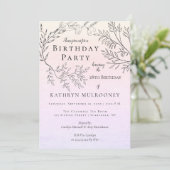 Korte foto's van Dainty Floral op de 18e verjaarda Kaart (Staand voorkant)