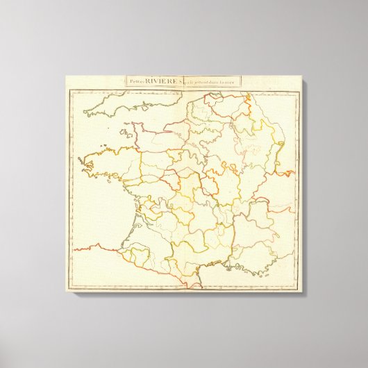 Korte Franse rivieren Canvas Afdruk (Voorkant)