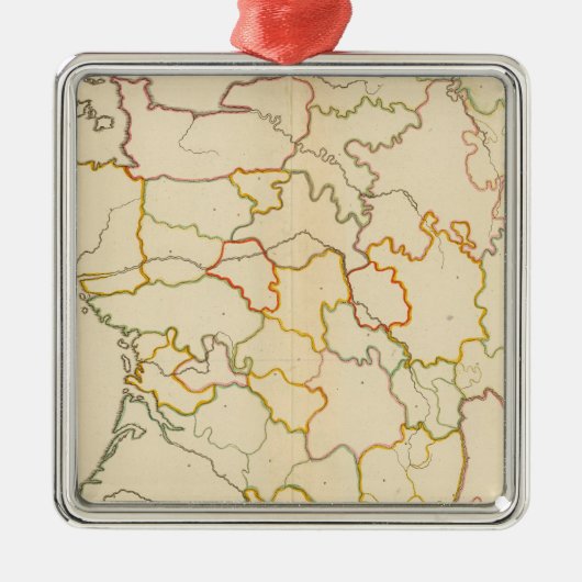 Korte Franse rivieren Metalen Ornament (Voorkant)
