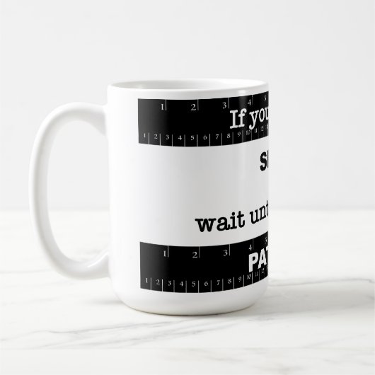 Korte Geduld Koffiemok (Links)