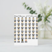 Korte geschiedenis van Amerikaanse Presidenten Briefkaart (Staand voorkant)