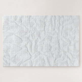 Korte grap op wit papier legpuzzel