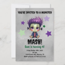 Korte haar monster mash verjaardagsfeestje