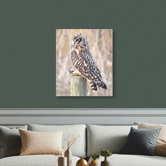 Korte hagel met woeste hengel canvas afdruk