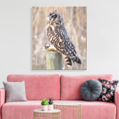 Korte hagel met woeste hengel canvas afdruk (Insitu (Woonkamer))