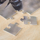 Korte hagel met woeste hengel legpuzzel (Zijkant)