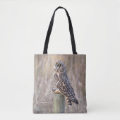 Korte hagel met woeste hengel tote bag (Voorkant)