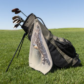 Korte hagel met woeste in de moerassen golfhanddoek (Groen)